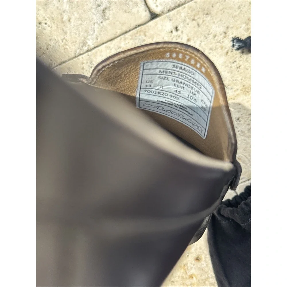 Sebago mens shoes 7001R20 903 size R11 hand made
